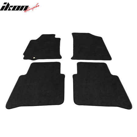 Fits 2007-2012 Nissan Altima 4 Door Black Nylon Floor Mats Carpet 4 Pieces Set