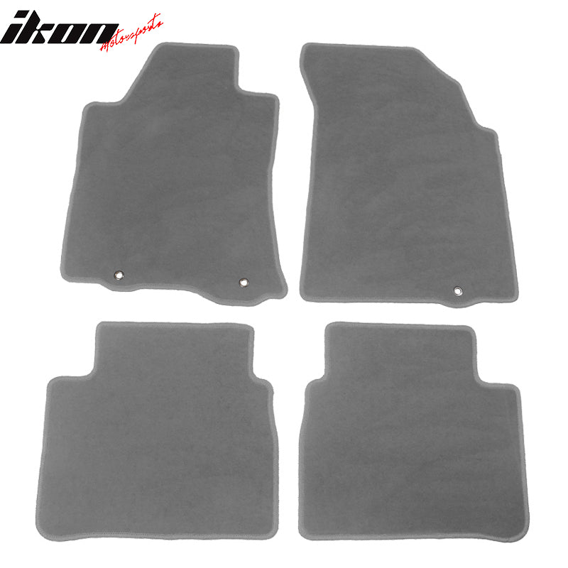 Floor Mats Compatible With 2013-2018 Nissan Altima, 4 PCS Nylon Front Carpets Flooring Protection Interior By IKON MOTORSPORTS, 2014 2015