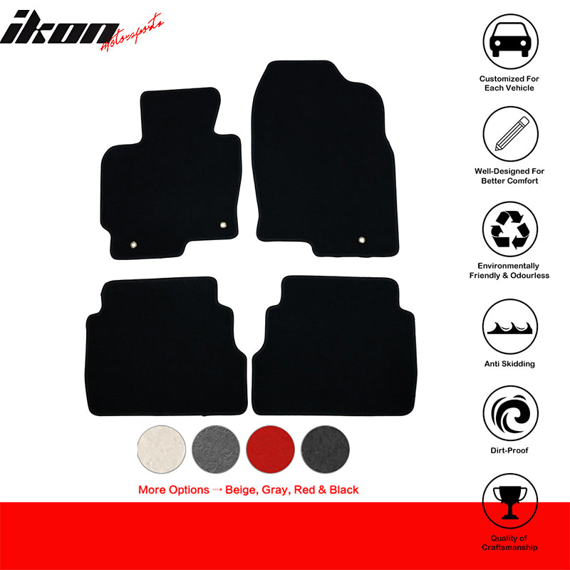 Car Floor Mat for 2013-2016 Mazda CX-5 Black Front Rear  Nylon 4PC