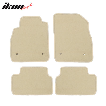 Floor Mats Compatible With 08-16 Chevrolet Cruze, Nylon Flooring Protection Interior Carpets by IKON MOTORSPORTS, 2009 2010 2011 2012 2013 2014 2015