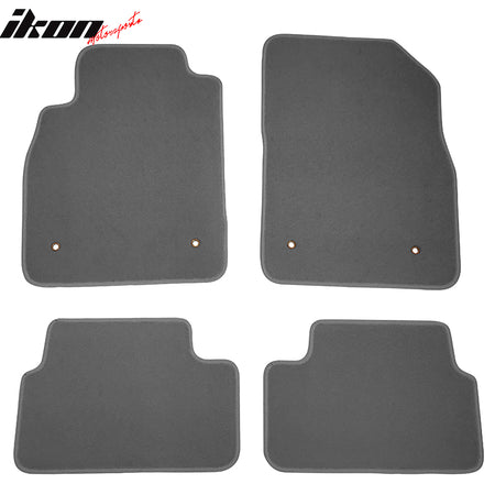 Floor Mats Compatible With 08-16 Chevrolet Cruze, Nylon Flooring Protection Interior Carpets by IKON MOTORSPORTS, 2009 2010 2011 2012 2013 2014 2015