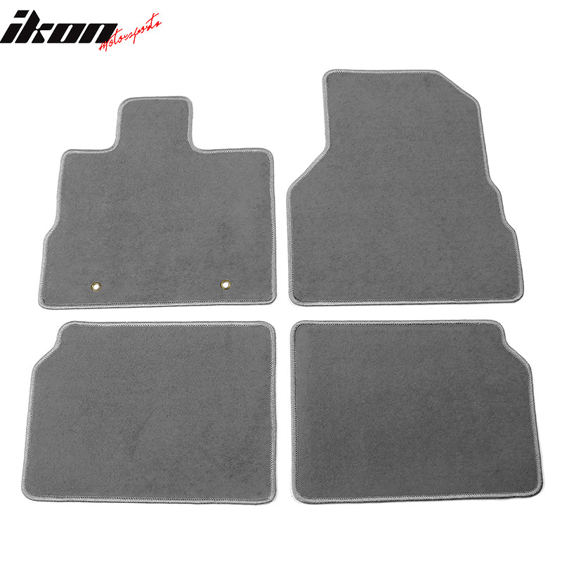 Floor Mats Compatible With 10-17 Chevy Equinox, Nylon Flooring Protection Interior Carpets by IKON MOTORSPORTS, 2011 2012 2013 2014 2015 2016