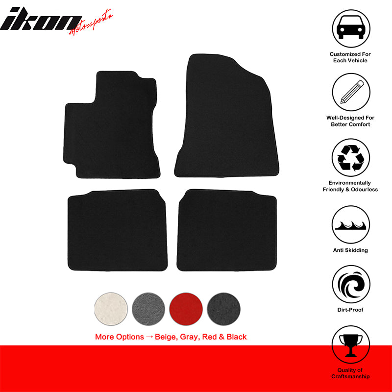 Car Floor Mat for 2014-2019 Toyota Corolla Sedan Black Carpet Nylon