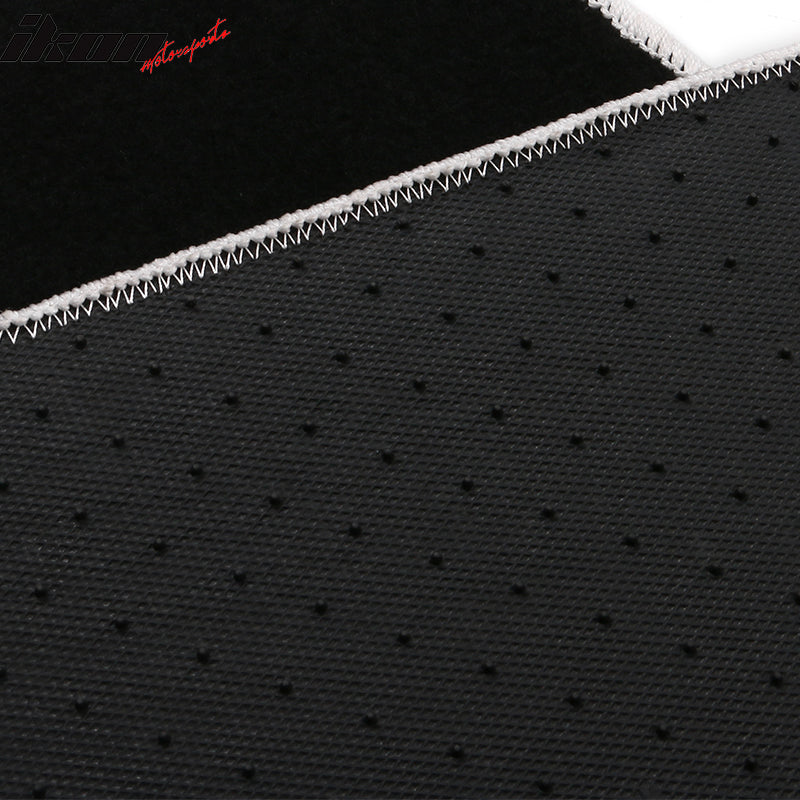 IKON MOTORSPRTS, Floor Mats Compatible With 2012-2019 Tesla Model S, Latex All Weather Car Front Rear Carpets Liner