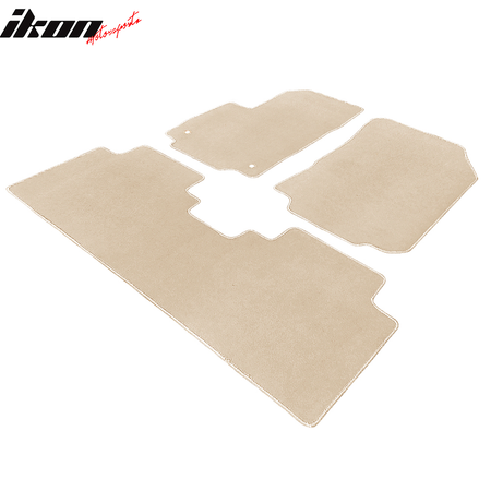 Fits 18-24 Chevy Equinox Floor Mats Carpet Front & Rear 3PC Set Beige Nylon