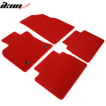 IKON MOTORSPORTS, Floor Mats Compatible With 2018-2023 Toyota Camry, Nylon Carpet Front & Rear 4PC Set, 2019 2020