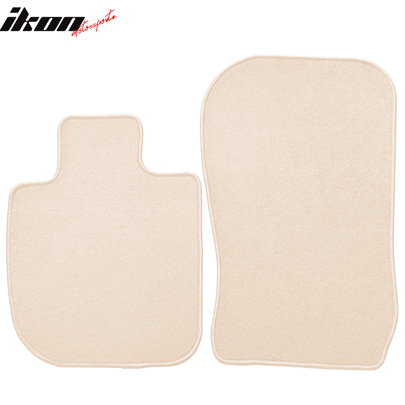 IKON MOTORSPORTS, Floor Mat Compatible With 2020-2023 Toyota Supra, All Seasons Weather Interior Nylon Mats Carpet 2PC Set