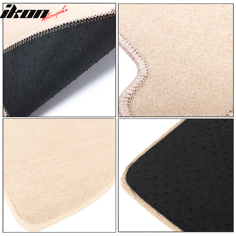 IKON MOTORSPORTS, Floor Mat Compatible With 2019-2023 Lexus ES300H ES350, All Seasons Weather Interior Nylon Mats Carpet 4PC Set