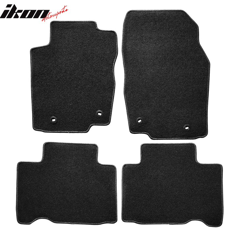 IKON MOTORSPORTS, Floor Mat Compatible With 2015-2021 Lexus NX200t NX300 NX300h, All Seasons Weather Interior Nylon Mats Carpet 4PC Set