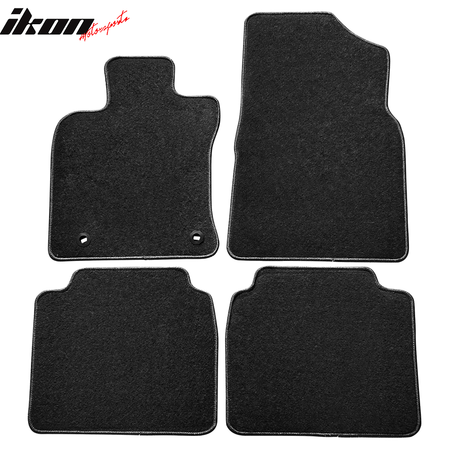 IKON MOTORSPORTS, Floor Mat Compatible With 2019-2023 Lexus ES300H ES350, All Seasons Weather Interior Nylon Mats Carpet 4PC Set