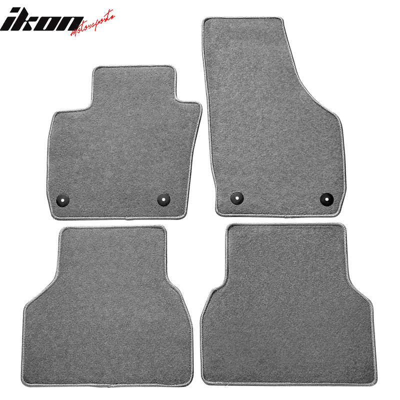 IKON MOTORSPORTS, Floor Mat Compatible With 2015-2018 Audi Q3, All Seasons Weather Interior Nylon Mats Carpet 4PC Set