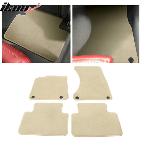 Fits 15-22 Porsche Macan 4PCS Driver Passenger Floor Mats Carpets Nylon Black