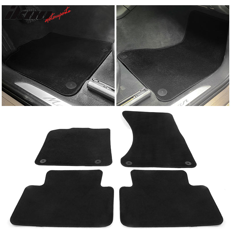 IKON MOTORSPORTS, Floor Mats Compatible With 2015-2022 Porsche Macan, 4PCS Driver Passenger Front Rear Car Auto Floor Mats Anti-Slip Carpets Nylon, 2016 2017 2018 2019 2020 2021