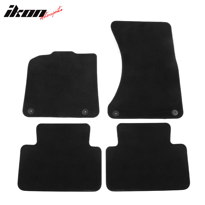 Fits 15-22 Porsche Macan 4PCS Driver Passenger Floor Mats Carpets Nylon Black