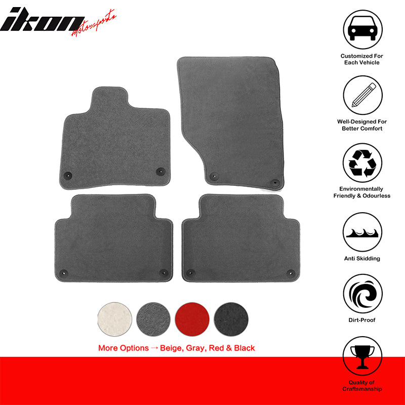 Fits 07-15 Audi Q7 Nylon Car Auto Floor Mats Liner Front Rear Carpets Set