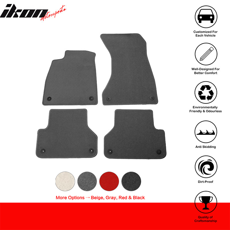 Fits 18-24 Audi A5 RS5 S5 Sportback Nylon Floor Mats Liner Front Rear Carpet Set