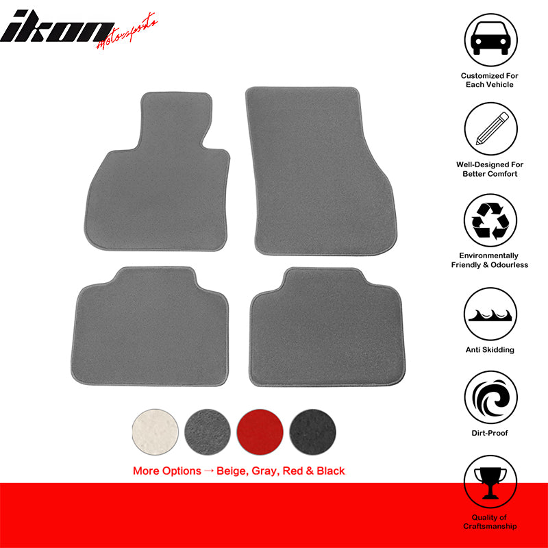 Fits 17-23 Mini Cooper Countryman Nylon Floor Mats Liner Front Rear Carpet