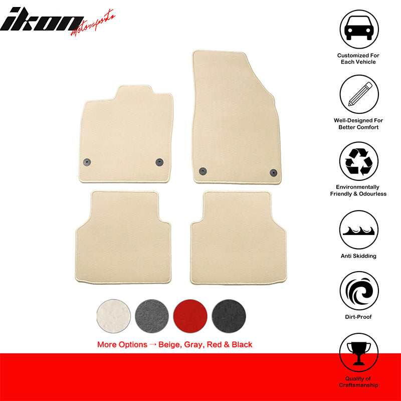 Fits 21-24 Volkswagen ID.4 4DR Floor Mat Carpet Nylon 4PCS