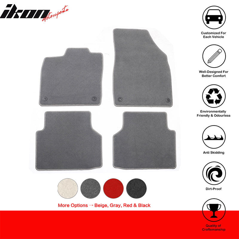 Fits 21-24 Volkswagen ID.4 4DR Floor Mat Carpet Nylon 4PCS