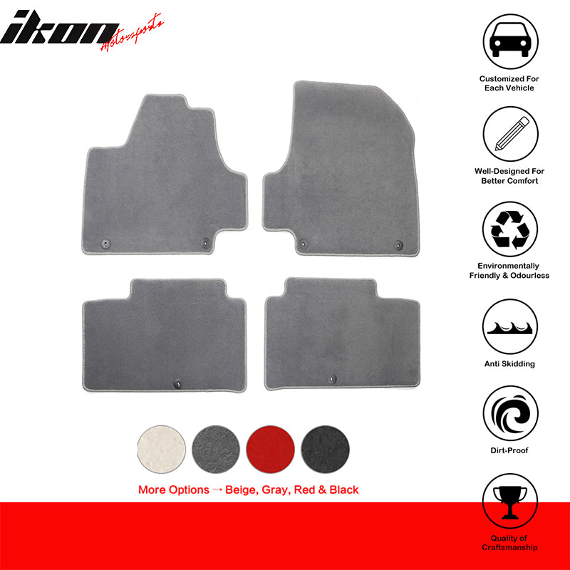 Fits 22-23 Hyundai Ioniq 5 4DR Front & Rear Floor Mats Carpet Nylon 4PCS