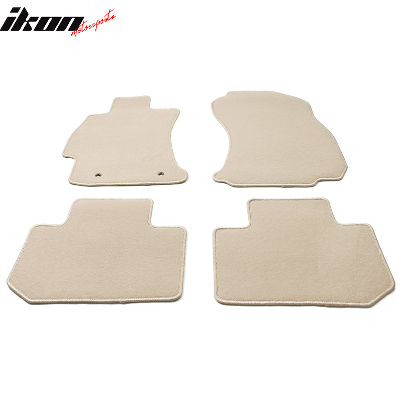 Fits 14-18 Subaru Forester 4DR Front & Rear Floor Mats Carpet Nylon 4PCS