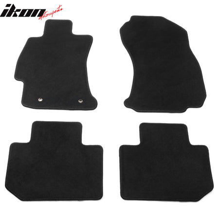 Fits 14-18 Subaru Forester 4DR Front & Rear Floor Mats Carpet Nylon 4PCS