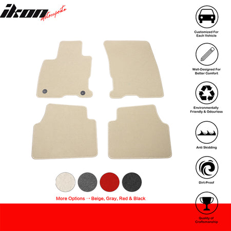 Fits 20-23 Ford Escape Anti-Slip Front Rear Floor Mats Carpet Nylon 4PCS