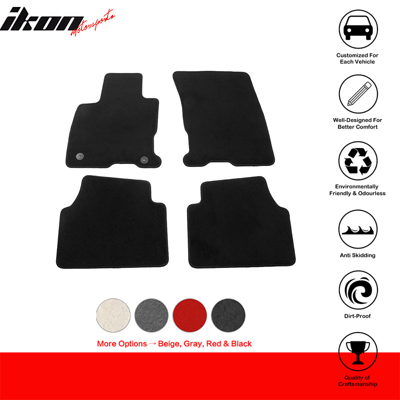 IKON MOTORSPORTS, Floor Mats Compatible With 2020-2023 Ford Escape 4DR, Nylon Anti-slip Carpets Replacement 4PCS, 2021 2022