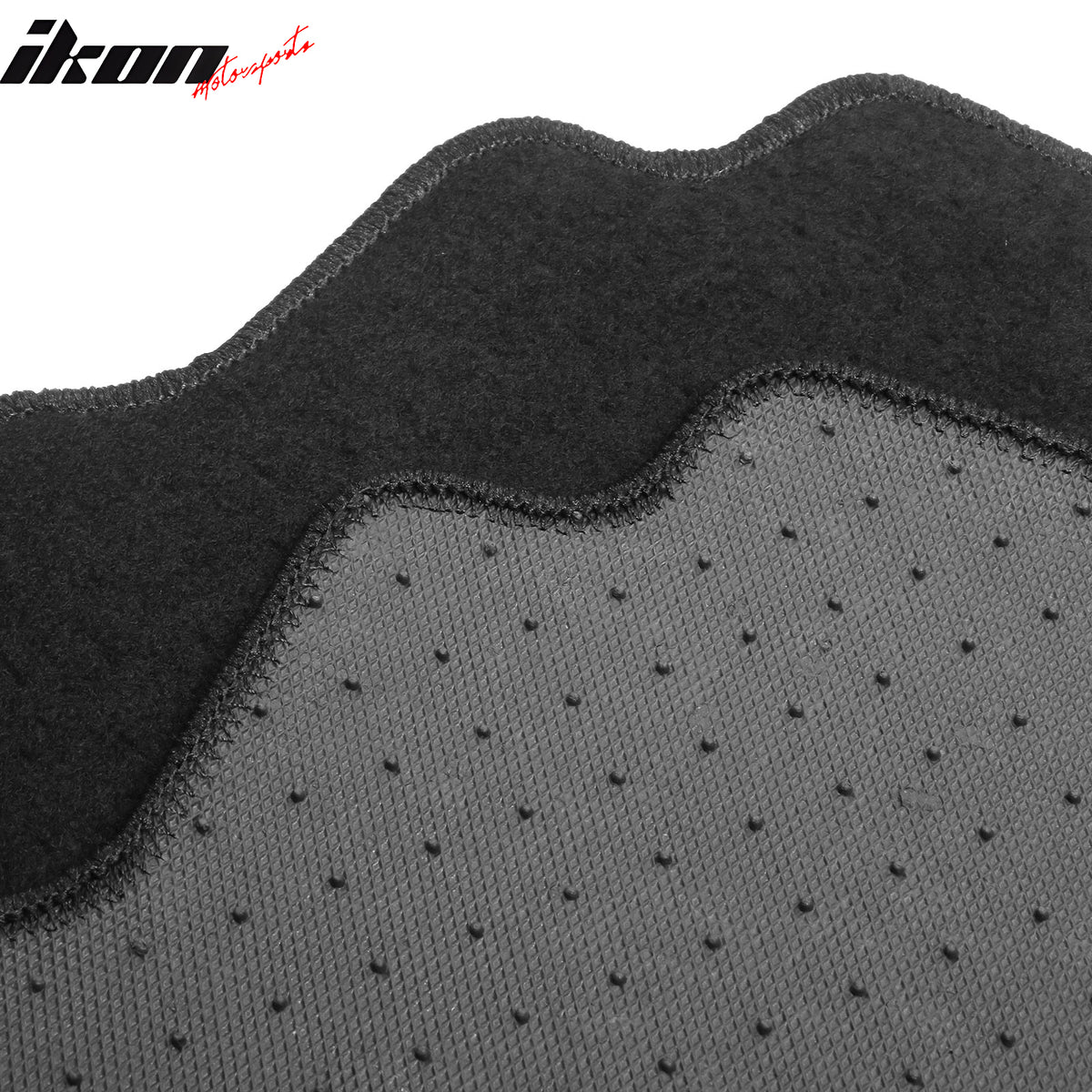 IKON MOTORSPRTS, Floor Mats Compatible With 2017-2023 Cadillac XT5, Nylon Carpets Liner Guard Protector 3PC