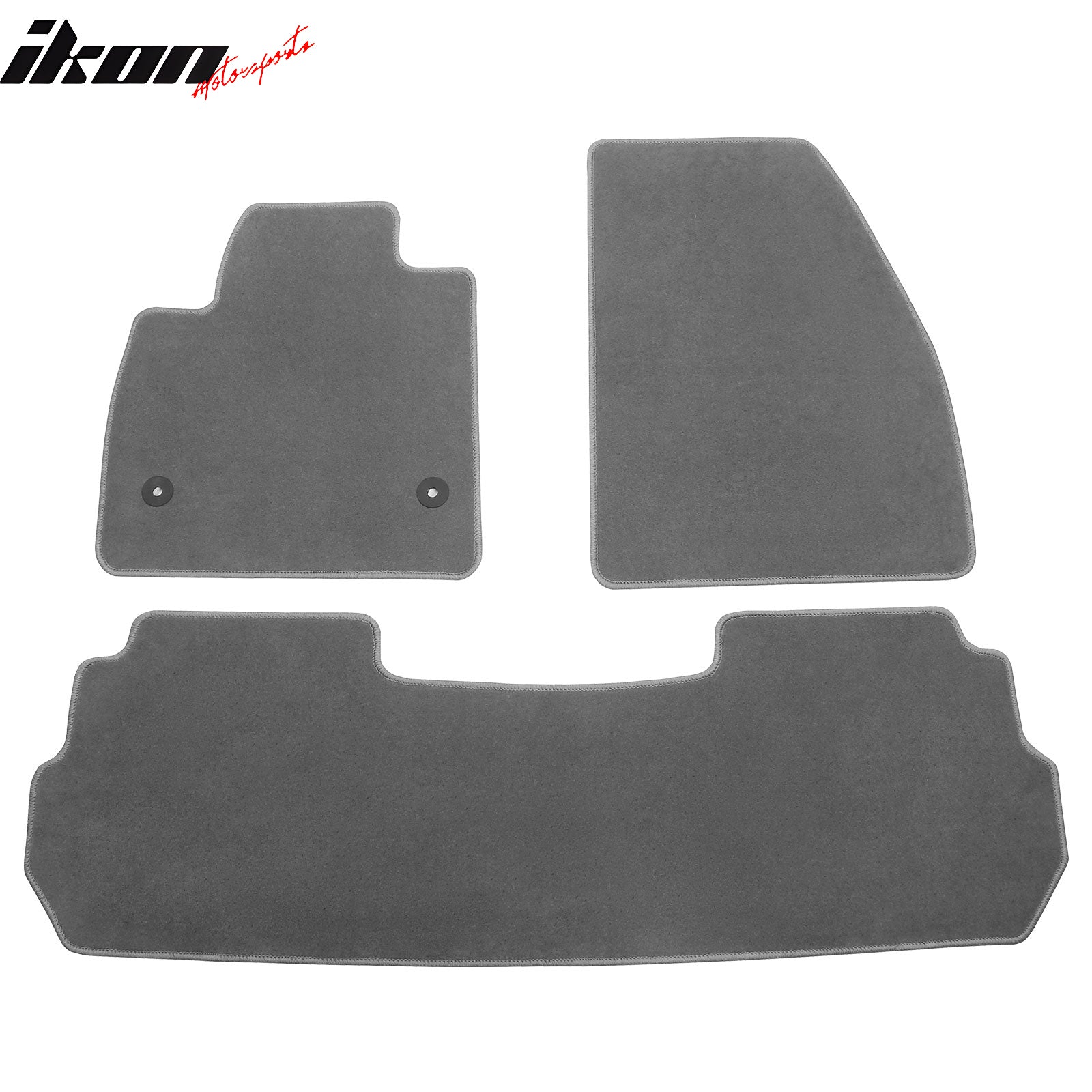 IKON MOTORSPRTS, Floor Mats Compatible With 2017-2023 Cadillac XT5, Nylon Carpets Liner Guard Protector 3PC