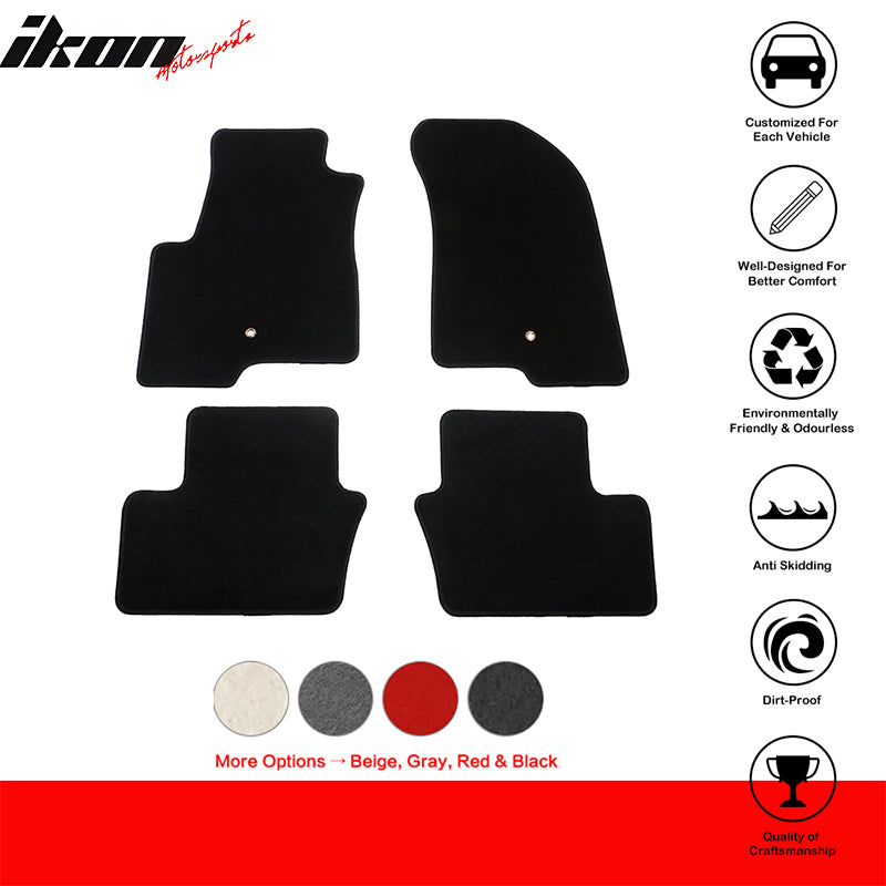 Car Floor Mat for 2007-2016 Jeep Compass/Patriot Black Nylon  Liner