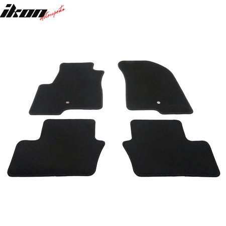 Fits 07-16 Jeep Compass/Patriot Black Nylon Floor Mats Front Rear Carpets Liner