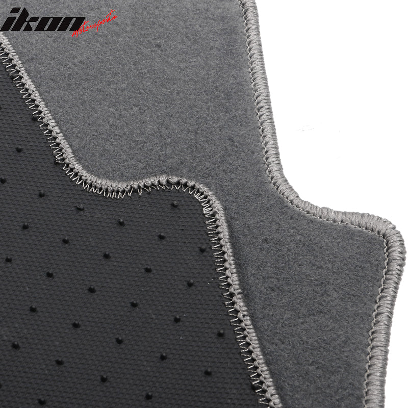 Fits 07-16 Jeep Compass/Patriot Gray Nylon Floor Mats Front Rear Carpets Liner