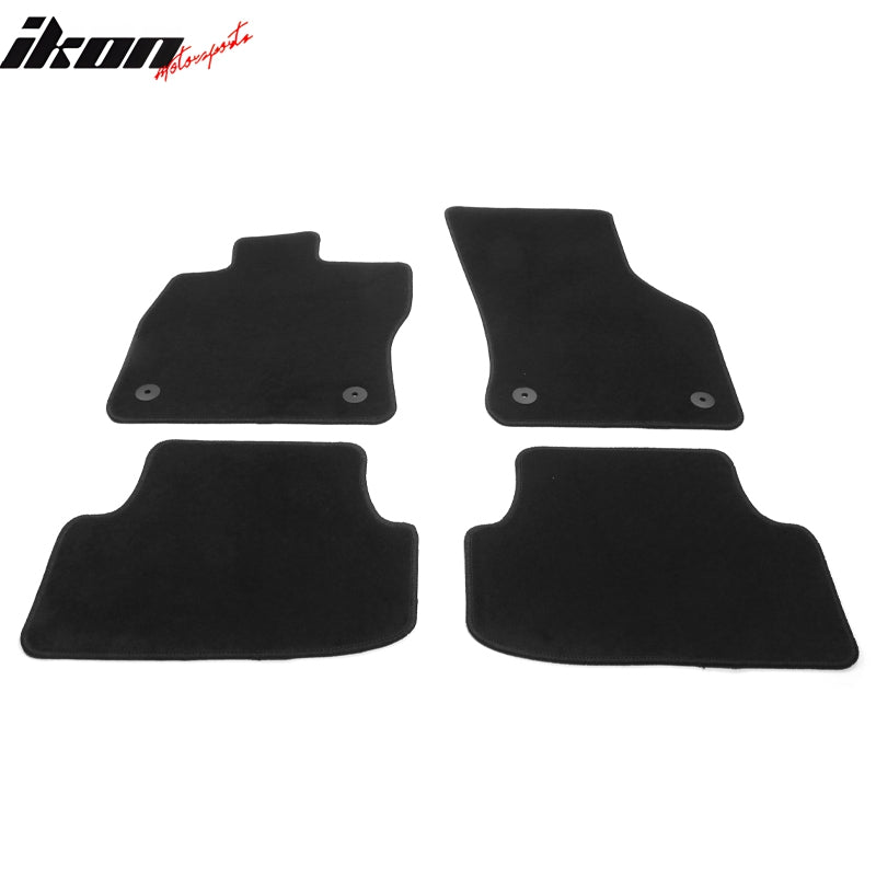 Fits 15-23 Volkswagen GTI Black Nylon Floor Mats Front Rear Carpets Liner Guard