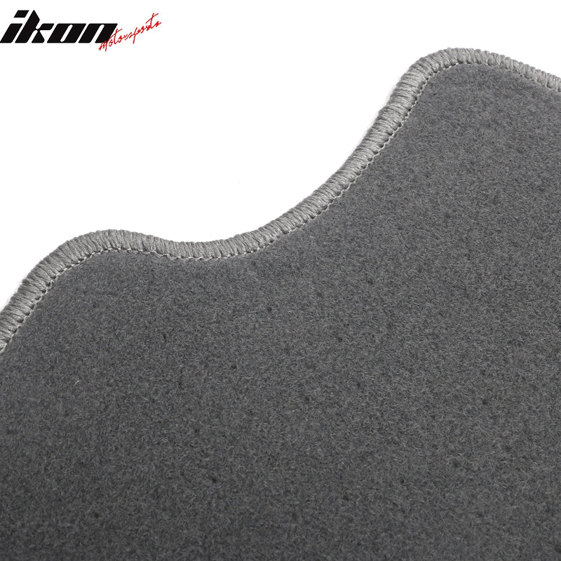 Fits 15-23 Volkswagen GTI Gray Nylon Floor Mats Front Rear Carpets Liner Guard