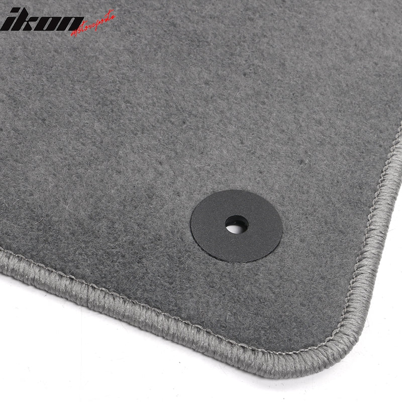 Fits 15-23 Volkswagen GTI Gray Nylon Floor Mats Front Rear Carpets Liner Guard