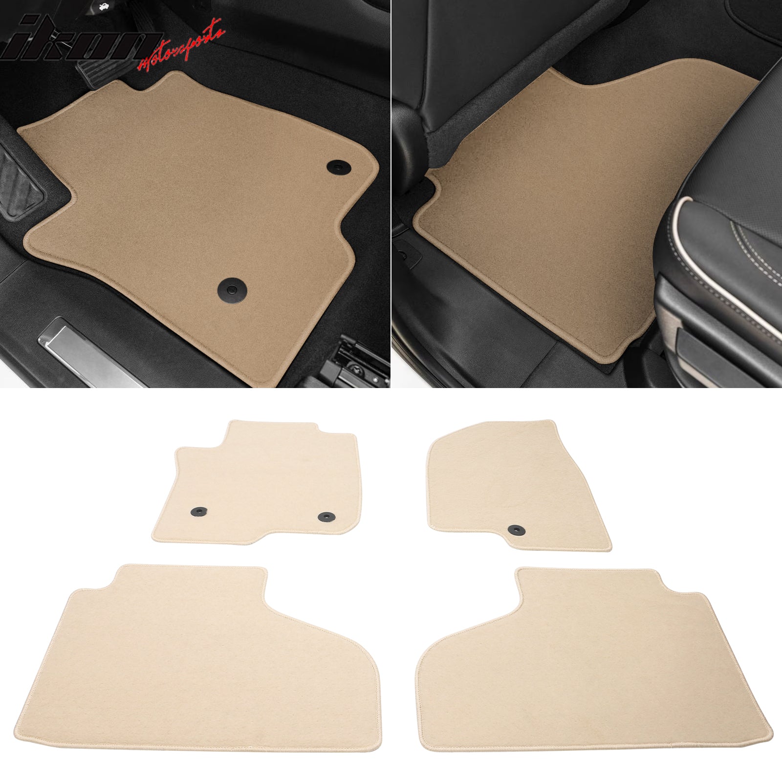 Fits 21-23 Chevrolet Suburban Tahoe GMC Yukon Floor Mats Carpet 4PCS