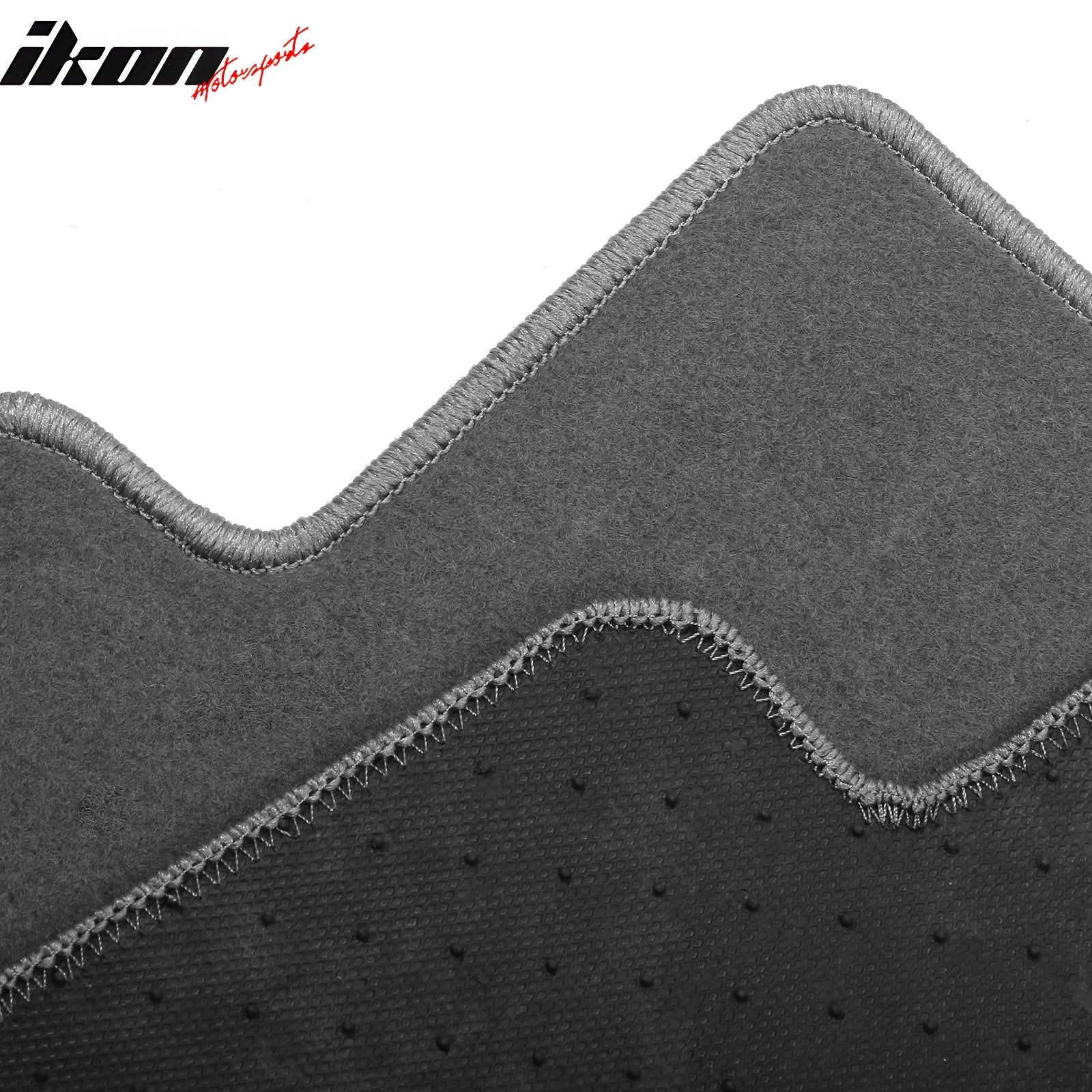 IKON MOTORSPORTS, Nylon Car Floor Mats Compatible with 2019-2024 Acura RDX 4DR, Driver Passenger Car Carpets, 3PCS Full Set