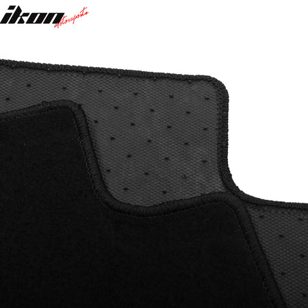 Fits 17-24 Alfa Romeo Giulia Anti-Slip Front Rear Floor Mats Nylon 4PCS - Black