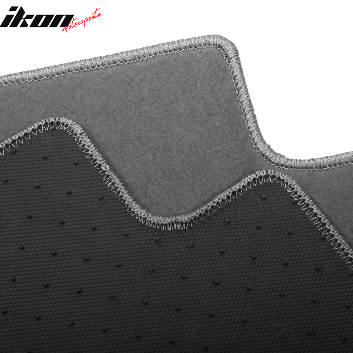 Fits 17-24 Alfa Romeo Giulia Anti-Slip Front Rear Floor Mats Nylon 4PCS - Gray