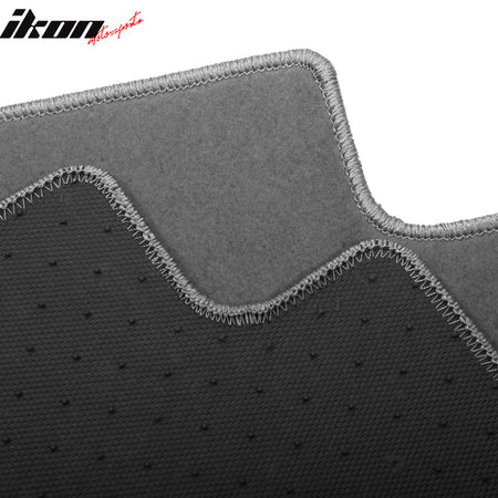 Fits 17-24 Alfa Romeo Giulia Anti-Slip Front Rear Floor Mats Nylon 4PCS - Gray