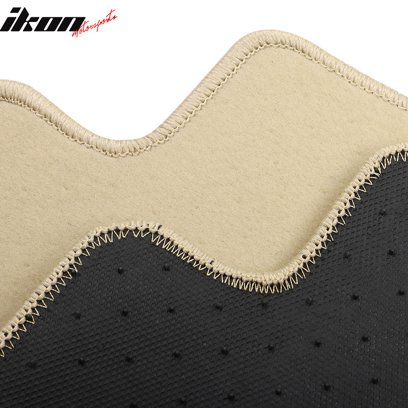 Fits 17-23 Nissan Armada QX80 Anti-Slip Front Rear Floor Mats Nylon 3PCS - Beige