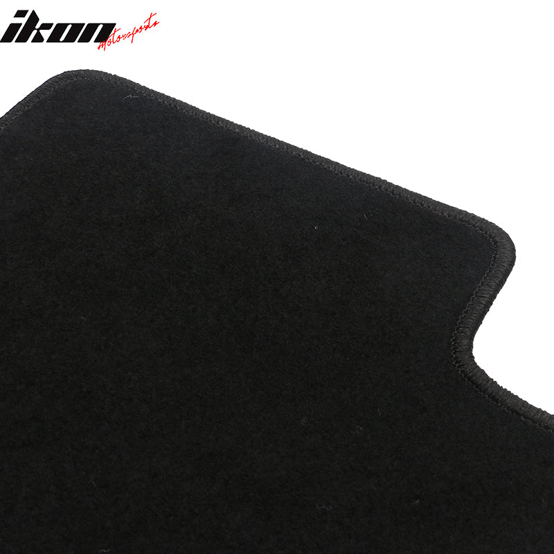 Fits 17-23 Nissan Armada QX80 Anti-Slip Front Rear Floor Mats Nylon 3PCS - Black