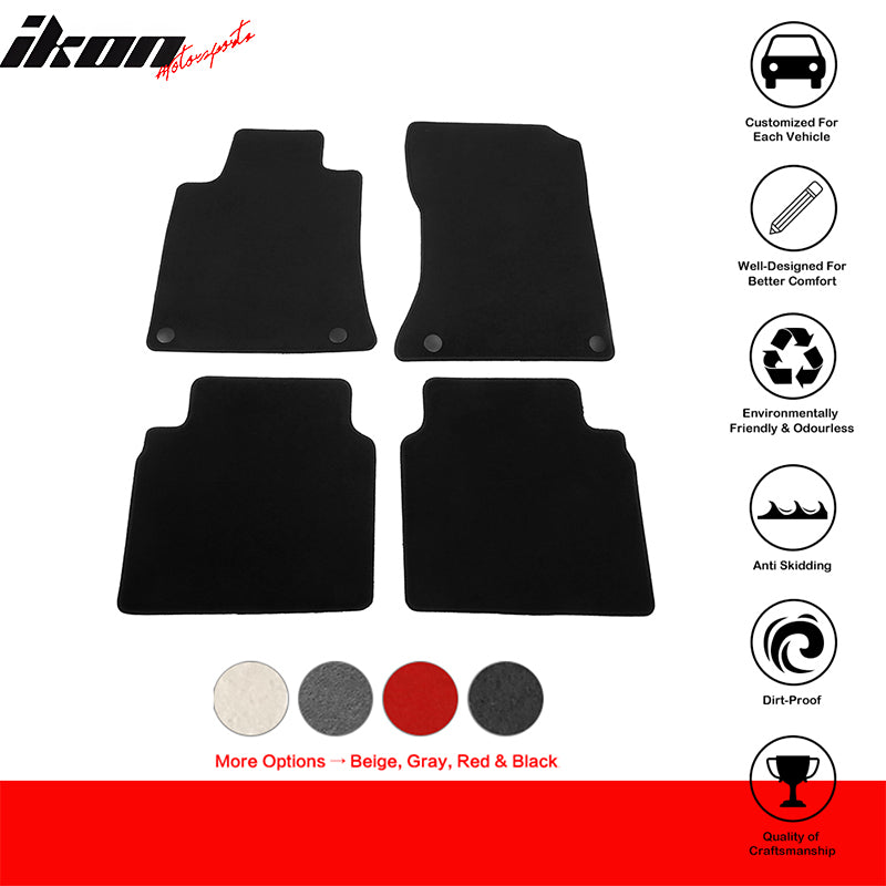 2019-2024 Nissan Altima 4DR OE Black Front Rear Floor Mat Carpet Nylon