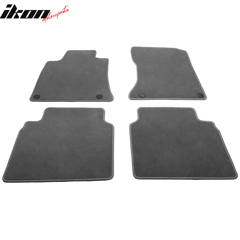 Fits 19-24 Nissan Altima Anti-Slip Front Rear Floor Mats Carpet Nylon 4PCS Gray