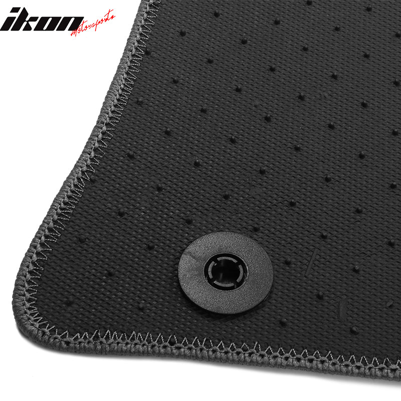 Fits 19-24 Nissan Altima Anti-Slip Front Rear Floor Mats Carpet Nylon 4PCS Gray