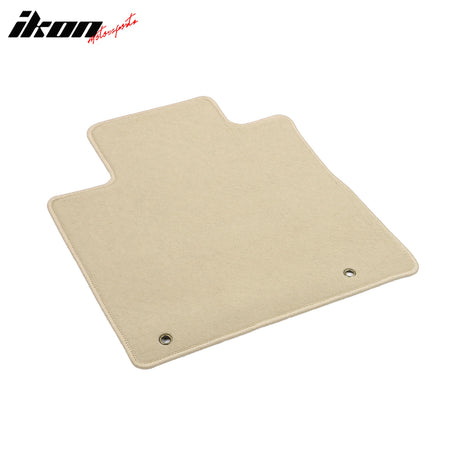 Fits 15-24 Nissan Murano Anti-Slip Front Rear Floor Mats Carpet Nylon 3PCS Beige