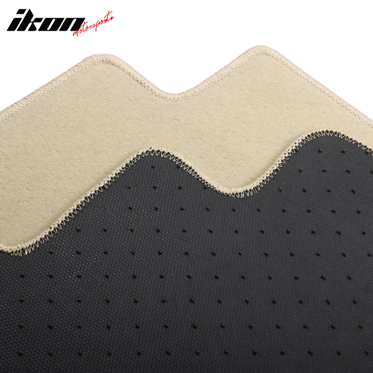 Fits 15-24 Nissan Murano Anti-Slip Front Rear Floor Mats Carpet Nylon 3PCS Beige