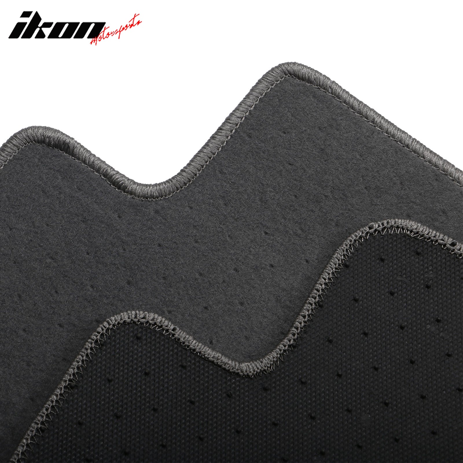 Fits 15-24 Nissan Murano Anti-Slip Front Rear Floor Mats Carpet Nylon 3PCS Gray