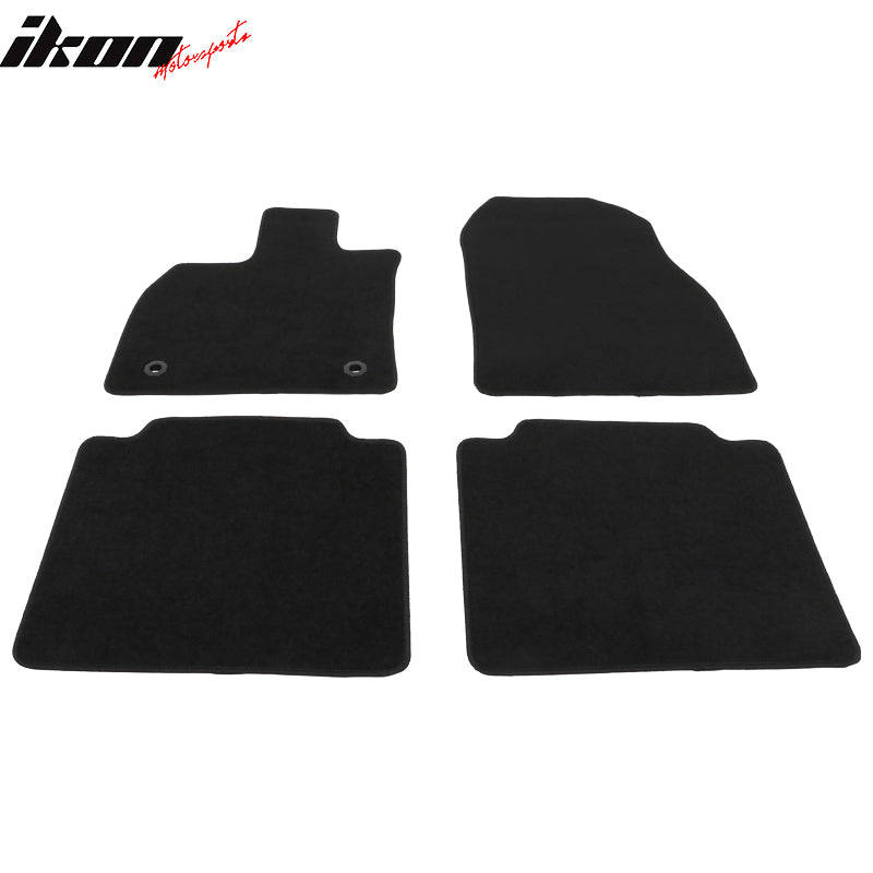 Fits 23-24 Toyota bZ4X & Subaru Solterra 4PCS Car Floor Mats Carpets Nylon Black